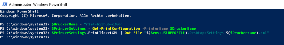 powershell xml