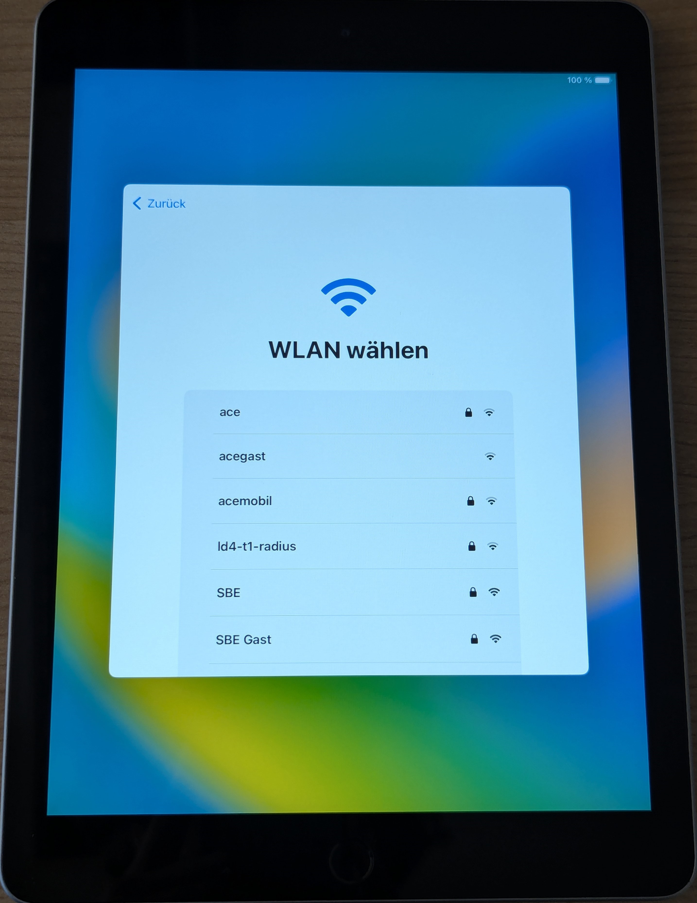 WLAN auswählen